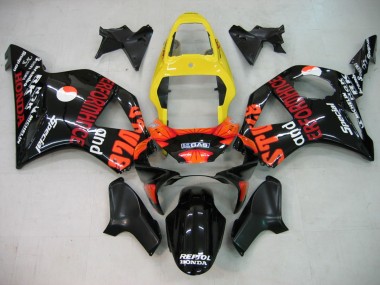 Venta Carenado Moto Honda CBR900RR 954 2002-2003 - Amarillo Rojo Negro Brillante Repsol Rossi