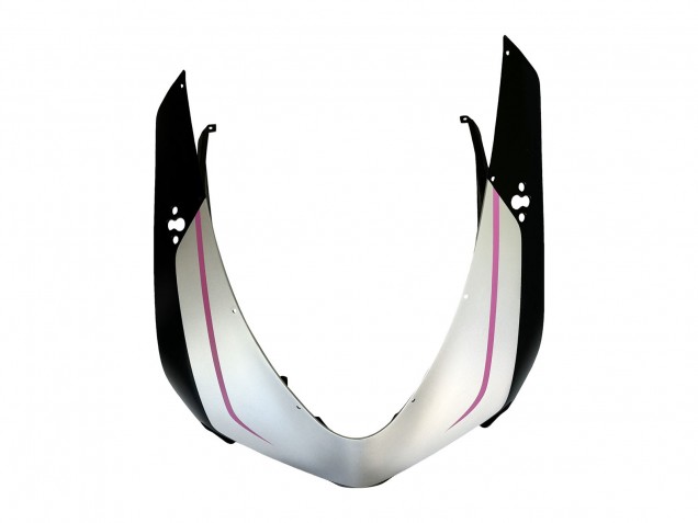 Venta Carenados Moto Ducati 848 2007-2014 - Blanco Rosa Negro Brillante Connie