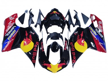 Venta Carenados Moto Ducati 848/1098/1198 2007-2014 - Negro Brillante Amarillo Azul Rojo Bull