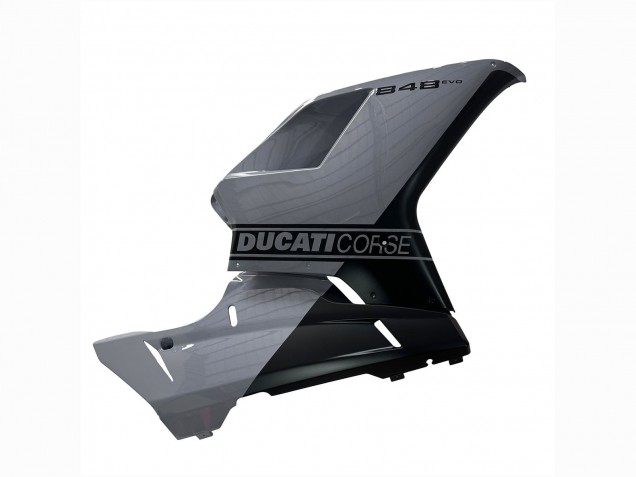 Venta Carenados Moto Ducati 848 2007-2014 - Plata Oro Negro Mate