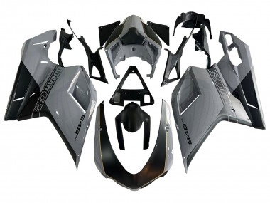 Venta Carenados Moto Ducati 848 2007-2014 - Plata Oro Negro Mate