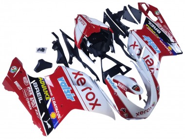 Venta Carenados Moto Ducati 848/1098/1198 2007-2014 - Blanco Rojo Negro Brillante Valsir Xerox
