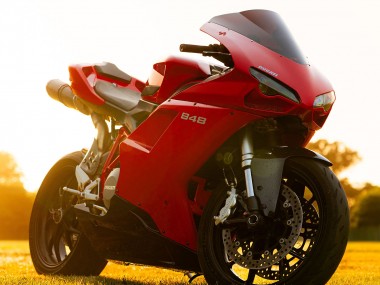 Venta Carenados Moto Ducati 848 2007-2014 - Rojo Negro Brillante