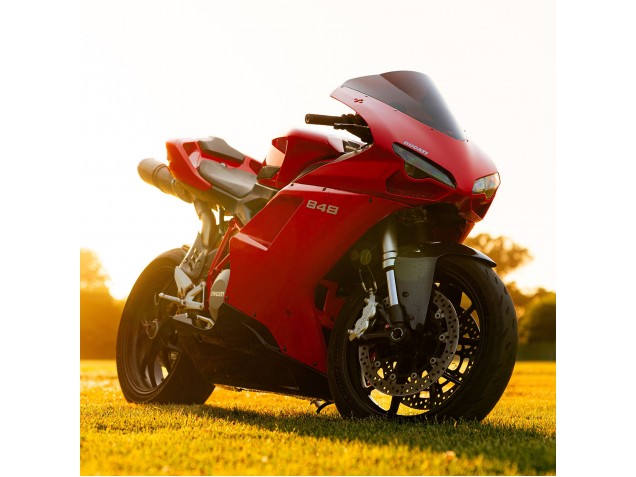 Venta Carenados Moto Ducati 848 2007-2014 - Rojo Negro Brillante