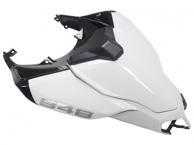 Venta Carenados Moto Ducati 848/1098/1198 2007-2014 - Blanco Negro Brillante Corse