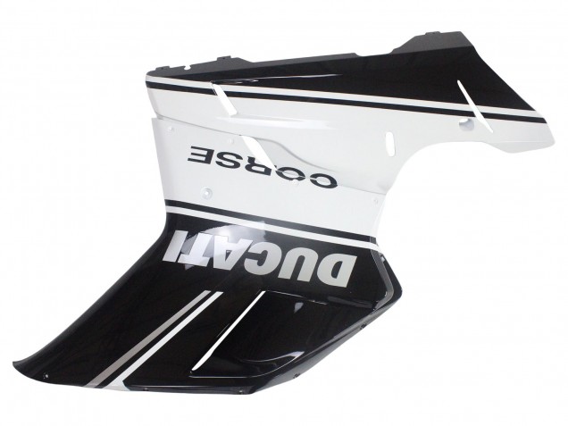 Venta Carenados Moto Ducati 848/1098/1198 2007-2014 - Blanco Negro Brillante Corse