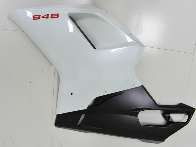 Venta Carenados Moto Ducati 848 2007-2014 - Blanco Negro Mate