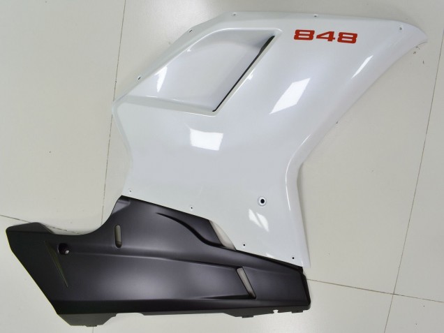 Venta Carenados Moto Ducati 848 2007-2014 - Blanco Negro Mate