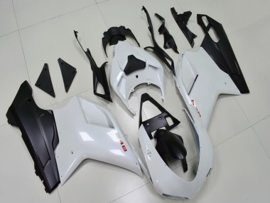 Venta Carenados Moto Ducati 848 2007-2014 - Blanco Negro Mate