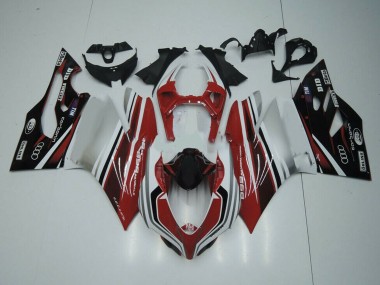 Venta Carenado Moto Ducati Panigale 899 2011-2014 - Blanco Rojo Negro Brillante
