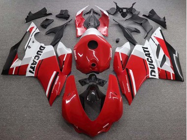 Venta Carenado Moto Ducati 959 2015-2020 - Blanco Rojo Negro Brillante