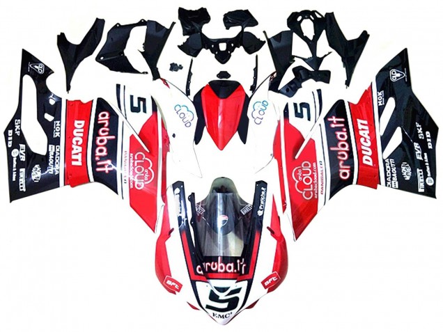 Venta Carenados Moto Ducati 959/1299 2015-2020 - Blanco Rojo Negro Brillante Aruba 5