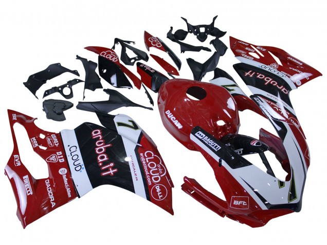 Venta Carenados Moto Ducati 959/1299 2015-2020 - Blanco Rojo Negro Aruba 7