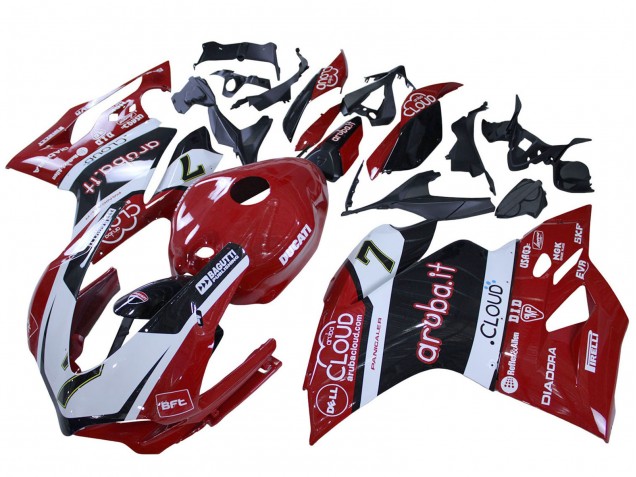 Venta Carenados Moto Ducati 959/1299 2015-2020 - Blanco Rojo Negro Aruba 7