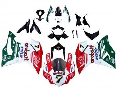 Venta Carenados Moto Ducati 959/1299 2015-2020 - Blanco Rojo Verde Valsir Fiamm 7