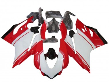 Venta Kits Carenado Moto Ducati 959 2015-2020 - Blanco Rojo Negro Brillante