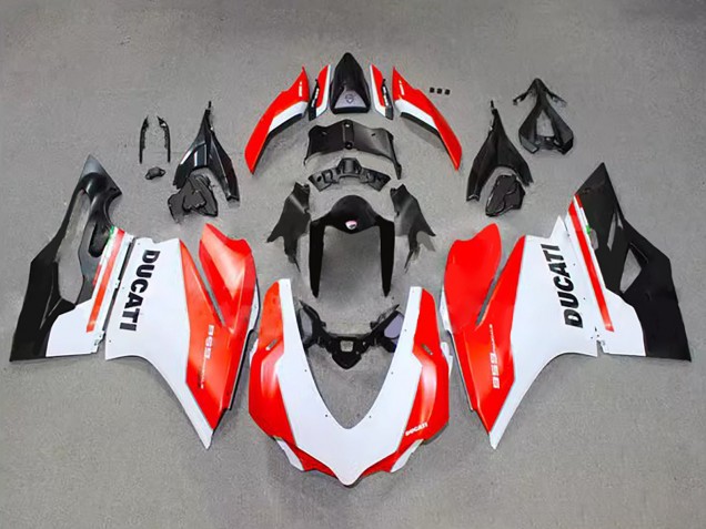 Venta Carenado Moto Ducati 959 2015-2020 - Blanco Rojo Negro Brillante