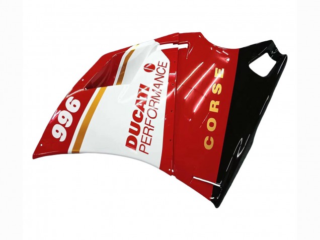 Venta Carenados Moto Ducati 996 1993-2005 - Blanco Rojo Oro Negro Brillante Corse Performance