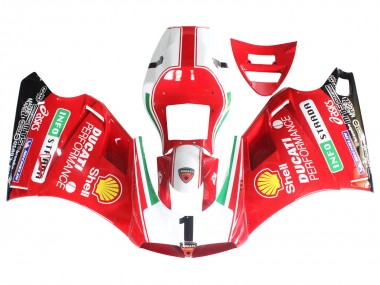 Venta Carenados Moto Ducati 748/916/996/998 1993-2005 - Blanco Rojo Amarillo Verde Negro Brillante Performance
