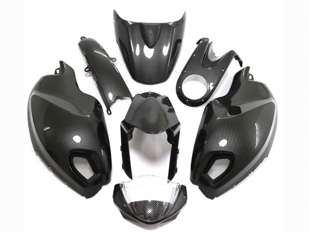 Venta Carenados Moto Ducati Monster 696 796 1100 1100S 2008-2012 - Negro FibraCarbono Estilo