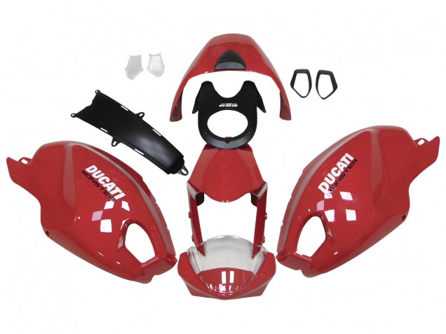 Venta Carenados Moto Ducati Monster 696 796 1100 1100S 2008-2012 - Rojo Blanco