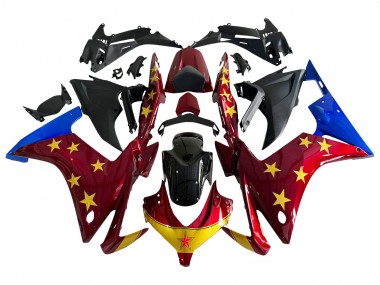 Venta Carenados Moto Honda CBR500R 2013-2015 - Rojo Azul Amarillo Estrella