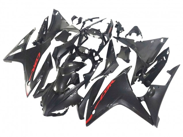 Venta Carenados Moto Honda CBR500R 2016-2018 - Negro FibraCarbono Rojo