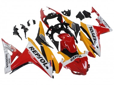 Venta Carenados Moto Honda CBR500R 2016-2018 - Amarillo Blanco Rojo Repsol HRC