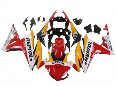 Venta Carenados Moto Honda CBR500R 2016-2018 - Amarillo Blanco Rojo Repsol HRC