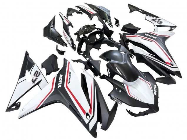 Venta Carenados Moto Honda CBR500R 2016-2018 - Blanco Rojo Negro Mate