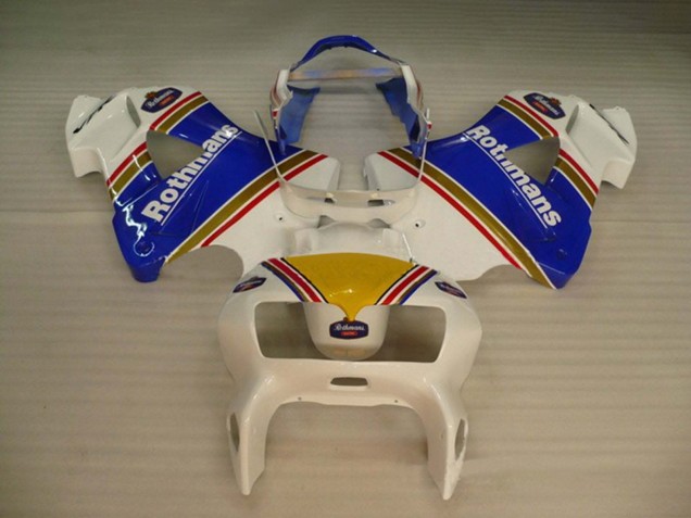 Venta Carenados Moto Honda VFR 800 1998-2001 - Blanco Azul Oro Rothmans