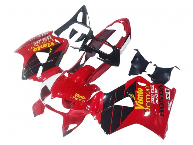 Venta Carenados Moto Honda VFR 800 1998-2001 - Rojo Blanco Negro Brillante Vimto