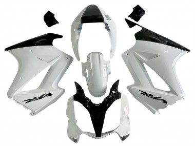Venta Carenados Moto Honda VFR 800 2002-2013 - Blanco Perla Negro Brillante Calcomanía