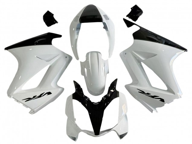 Venta Carenados Moto Honda VFR 800 2002-2013 - Blanco Perla Negro Brillante Calcomanía