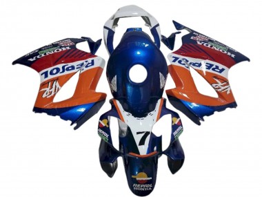 Venta Carenados Moto Honda VFR 800 2002-2013 - Blanco Naranja Azul Repsol