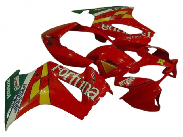 Venta Carenados Moto Honda VFR 800 2002-2013 - Rojo Amarillo Verde Fortuna Castrol Valsir 33