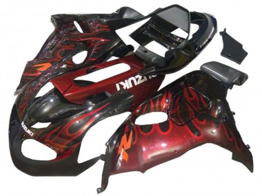 Venta Carenados Moto Suzuki TL1000R 1998-2003 - Negro Brillante Rojo Llama