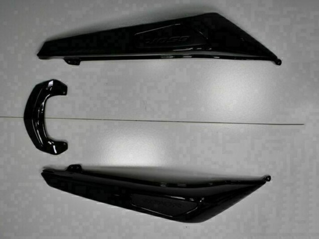 Venta Carenados Moto Kawasaki EX650 2009-2011 - Negro Brillante Blanco Calcomanía