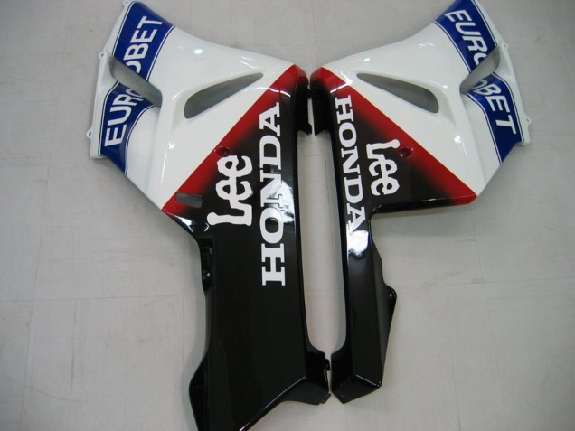 Venta Carenados Moto Honda CBR1000RR 2004-2005 - Blanco Azul Rojo Negro Brillante Estrella EuroBet Lee