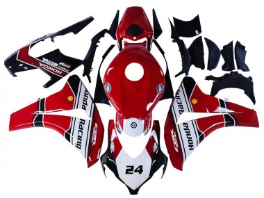 Venta Carenados Moto Honda CBR1000RR 2008-2011 - Blanco Rojo Negro Brillante Carrera 24