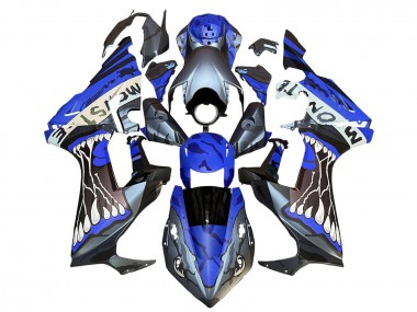 Venta Carenados Moto Honda CBR1000RR 2017-2023 - Azul Gris Negro Brillante Monstruo