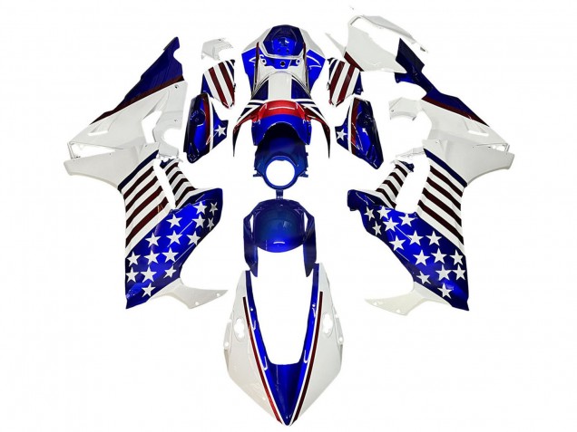 Venta Carenados Moto Honda CBR1000RR 2017-2023 - Blanco Azul Rojo Estrella