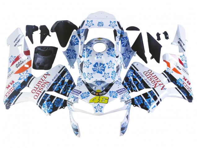 Venta Carenados Moto Honda CBR600RR 2003-2004 - Blanco Azul Rojo Nastro Azzurro 46