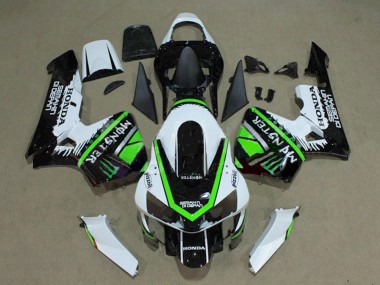 Venta Carenados Moto Honda CBR600RR 2003-2004 - Blanco Verde Negro Brillante Monstruo