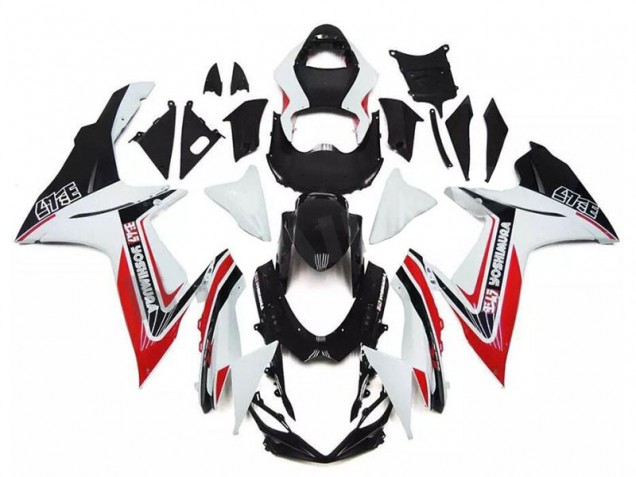 Venta Carenados Moto Suzuki GSXR 600/750 2011-2024 - Blanco Rojo Negro Alstare