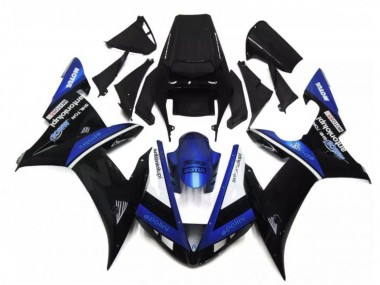 Venta Carenados Moto Yamaha YZF R1 2002-2003 - Negro Blanco Azul