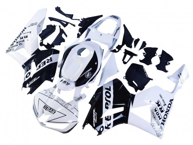 Venta Carenados Moto Honda CBR600RR 2013-2023 - Blanco Negro Brillante Repsol