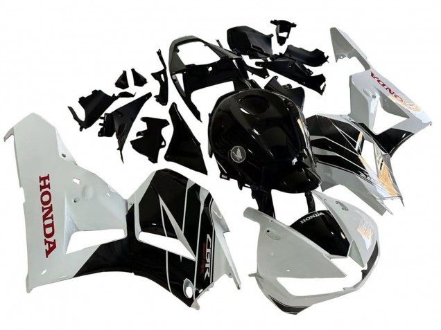 Venta Kits Carenado Moto Honda CBR600RR 2013-2023 - Blanco Negro Brillante