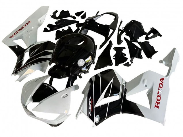 Venta Kits Carenado Moto Honda CBR600RR 2013-2023 - Blanco Negro Brillante
