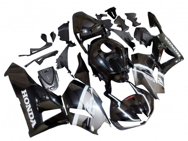 Venta Carenados Moto Honda CBR600RR 2013-2023 - Plata Negro Brillante